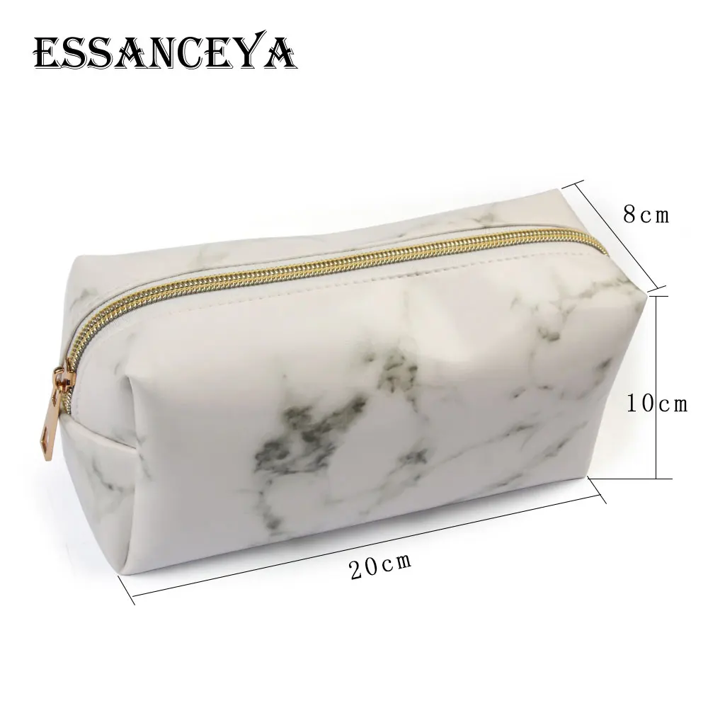 ESSANCEYA, стиль, модная сумка для макияжа, Мраморная, многофункциональная Сумочка, косметичка для путешествий, косметичка, пенал, чехол
