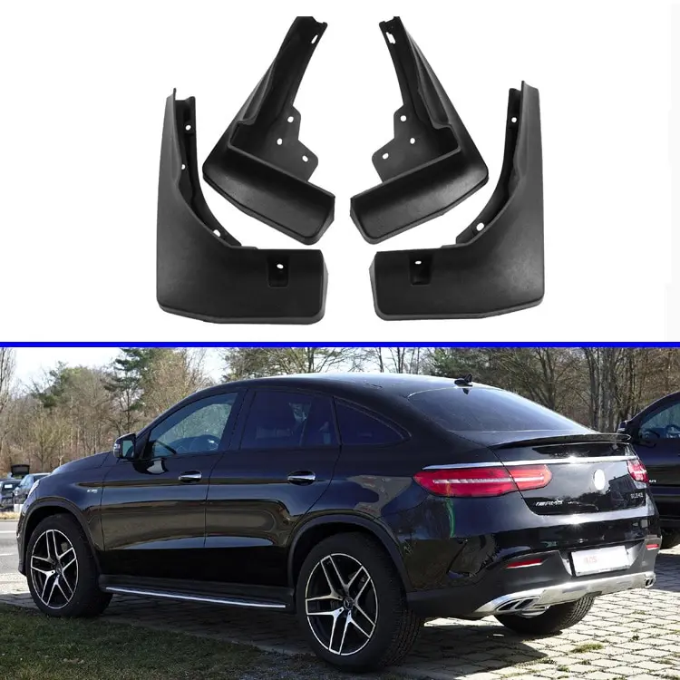 4 шт. брызговики для Mercedes Benz GLE Class Coupe (C292) GLE250 350 2012 2018|Грязезащита| |