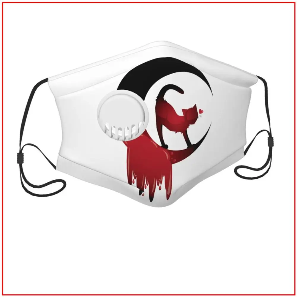 

BLOOD MOON Kids Men Women face mask Adjustable Fishing Reusable Shield Protection Large Dog Tokyo Ghoul Bike Tie Dye