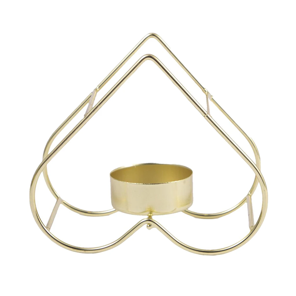 

Nordic Style Wrought Iron Geometric Candle Holders Iron Crafts Tealight Holder for Living Room Bedroom Wedding Decorations