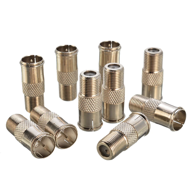 10 шт. F штекер Быстрый объектив Nikon муфтовый стыковочный переводник Кабель SAT ТВ