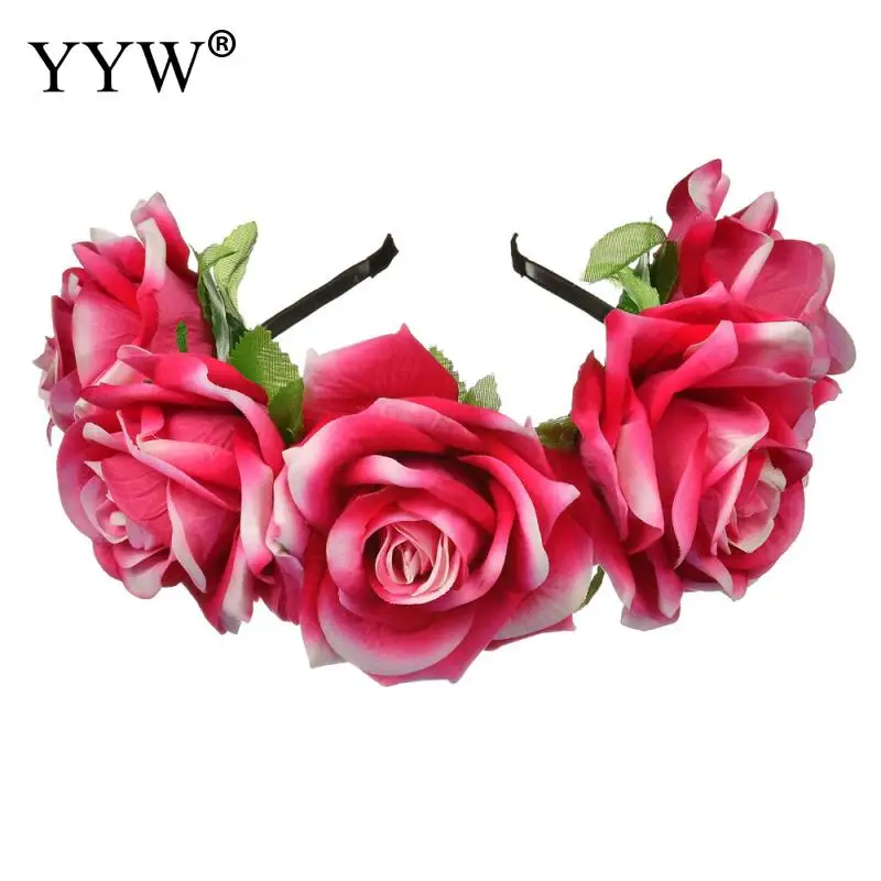 Праздничный весенний цветок корона свадебный венок для волос аксессуары