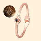 Браслет женский проекционный с римскими цифрами, на 100 языках