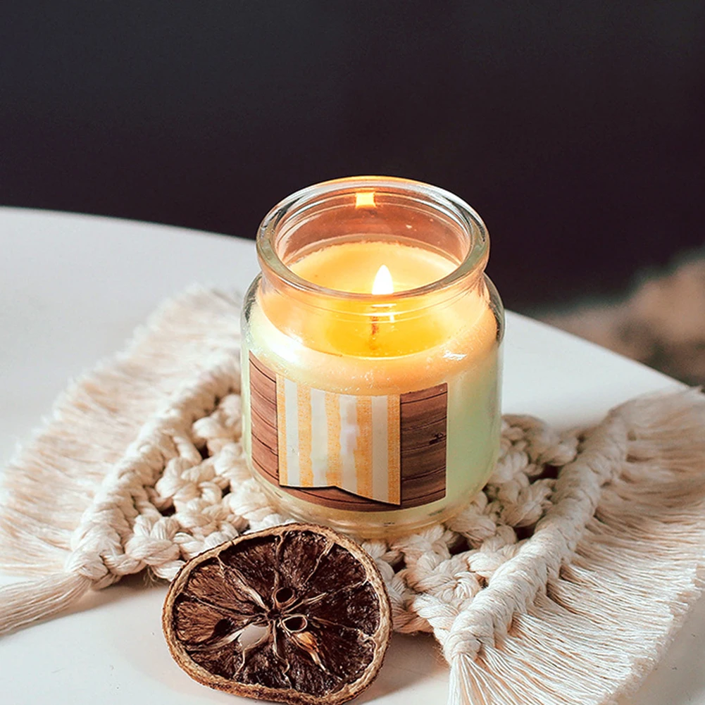 Плетеная вручную хлопковая Нескользящая термостойкая Подставка под стаканы в