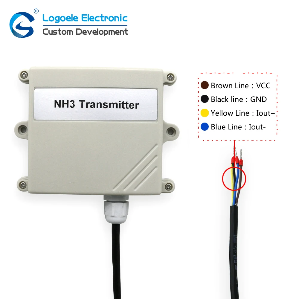 

Analog 4-20Ma Output Module Transmitter Greenhouse Ammonia Gas Nh3 Sensor