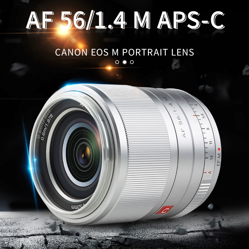 Viltrox 56 мм f1.4 STM Автофокус APS-C объектив с фиксированным фокусным расстоянием для Canon