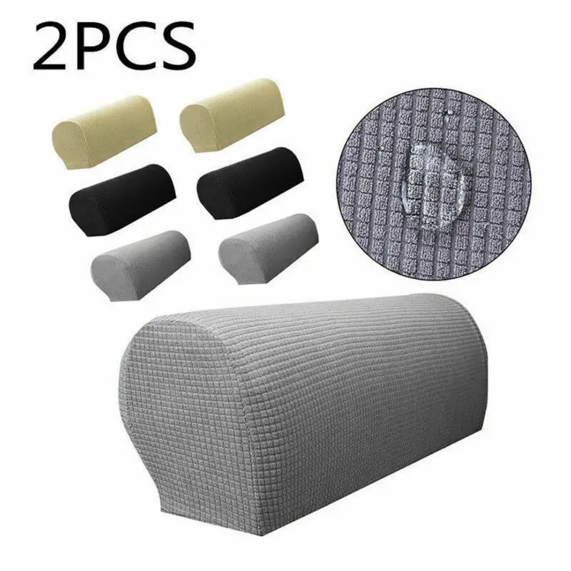 

1 Pair Removable Arm Stretch Sofa Couch Chair Protector Armchair Covers Armrest
