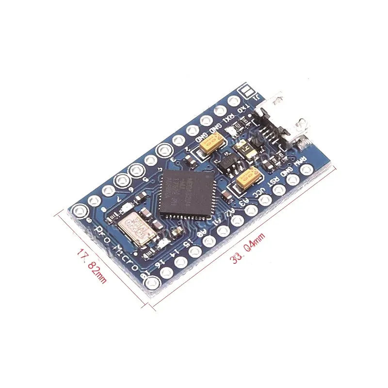 Pro Micro ATmega32U4 5 в 16 МГц Замена ATmega328 для Arduino Mini с 2-рядным штыревым разъемом Leonardo Usb