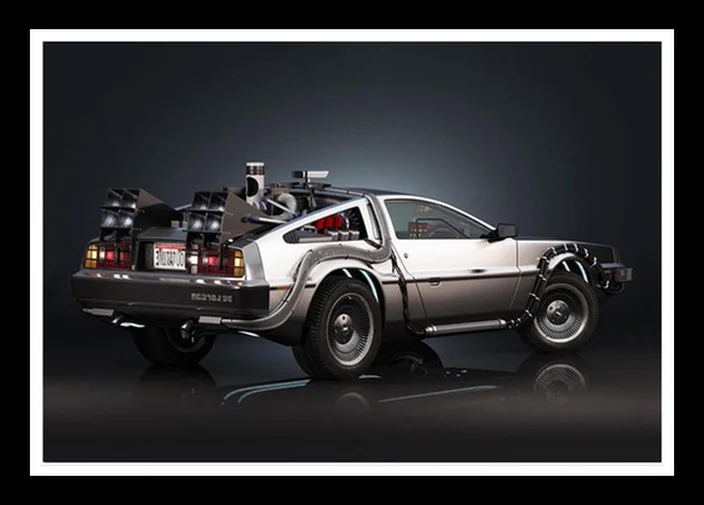 Великолепный постер JL Назад в будущее классический крутой автомобиль принты