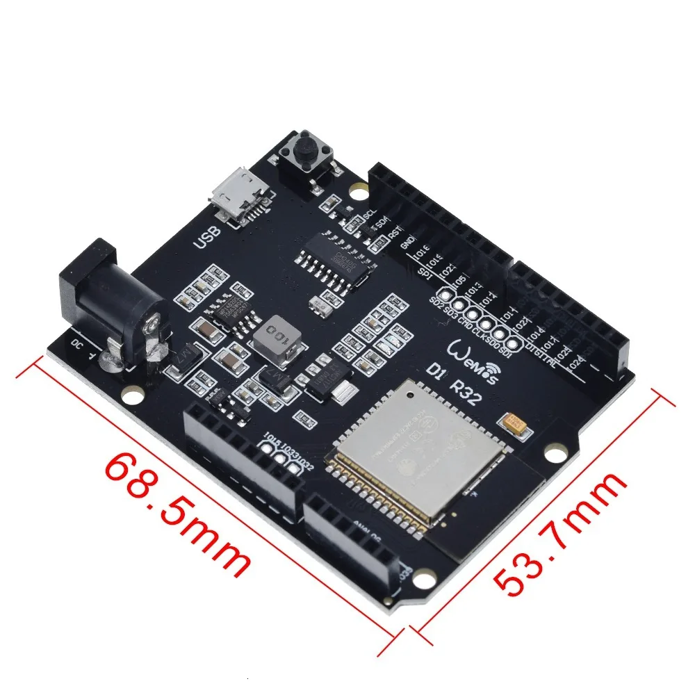 TZT для Wemos D1 ESP32 ESP-32 WiFi Bluetooth 4MB Flash UNO D1 R32 плата модуль CH340 CH340G макетная плата для Arduino