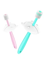 kids baby toothbrush silicone anti fizz brush toddler teeth brush portable training tool cepillo de dientes baby items ac50ys