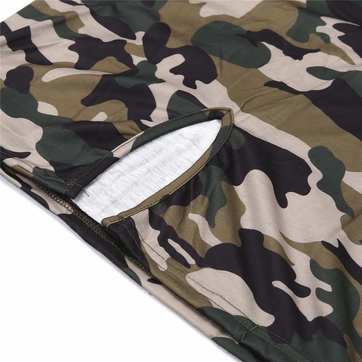 Новое поступление модное летнее платье камуфляжное женское облегающее без