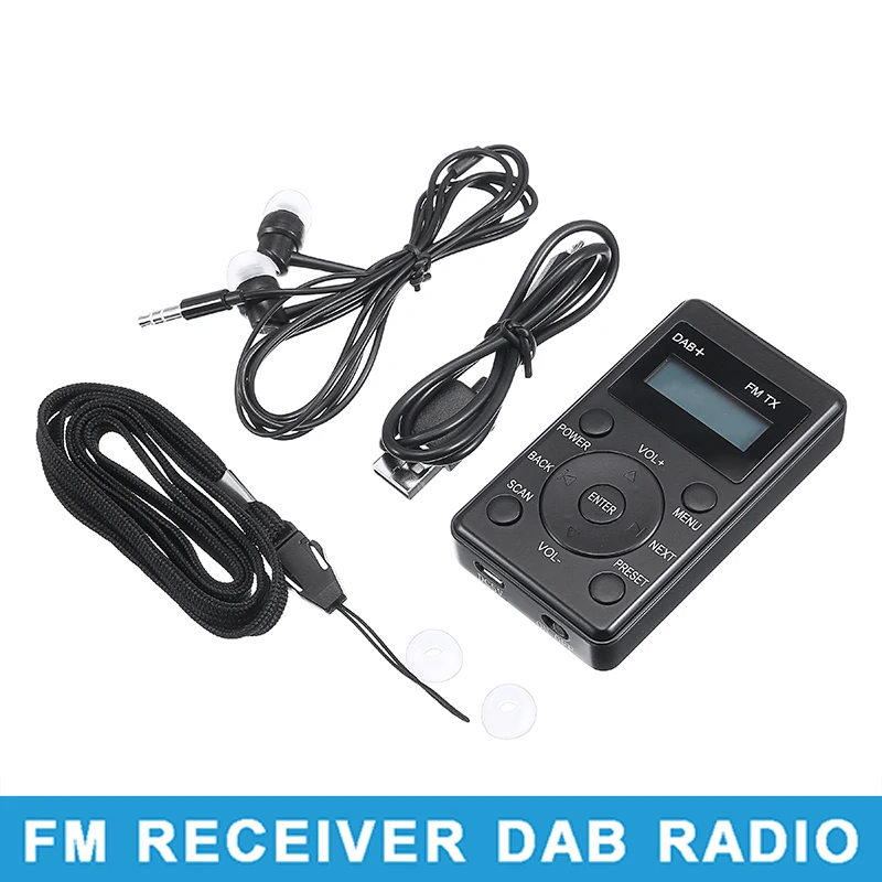 Мини портативный стерео FM радиоприемник цифровой DAB + приемник передатчик Радио