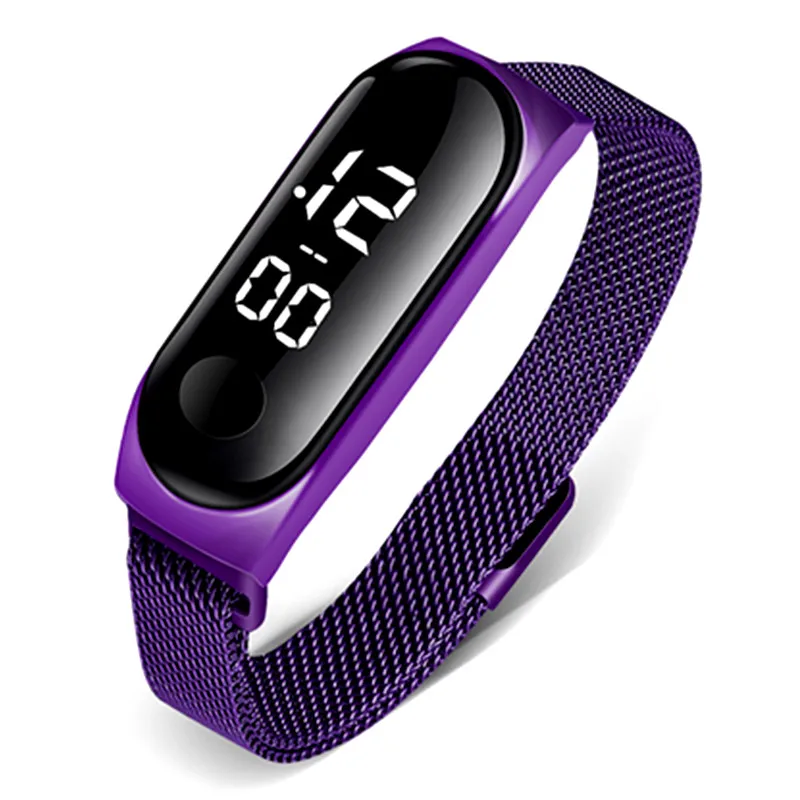 Спортивные Смарт часы для женщин светодиодный цифровой дисплей браслет детские