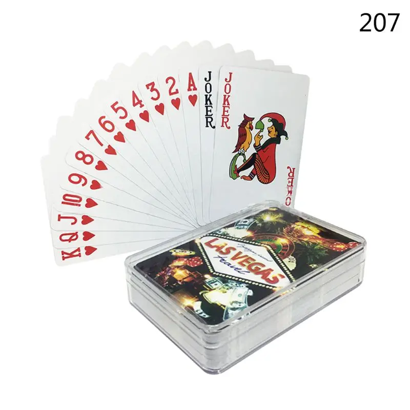 ПВХ водонепроницаемая пластиковая игральная карта семейвечерние настольная