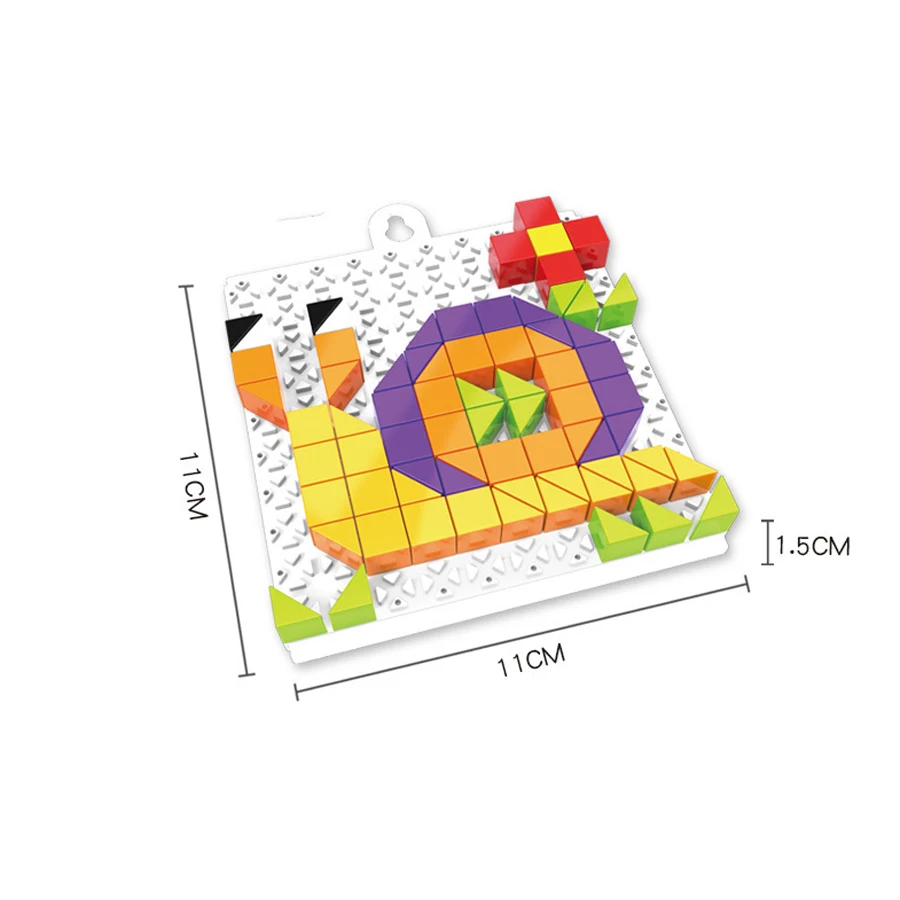 

Dinosaur Model Building Blocks Animal Cartoon Geometry Jigsaw Constructions Bricks Set DIY Educational Toys for Children Gifts