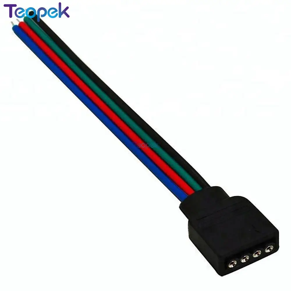 10 шт. 4 контактный разъем RGB гнездовой или Мужской провод кабель для SMD 5050 3528