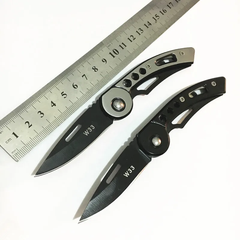 

W33 Small Folding Knife Keychain Key Pocket Knife Paring Fruit Letter Box Open EDC Multi Tool