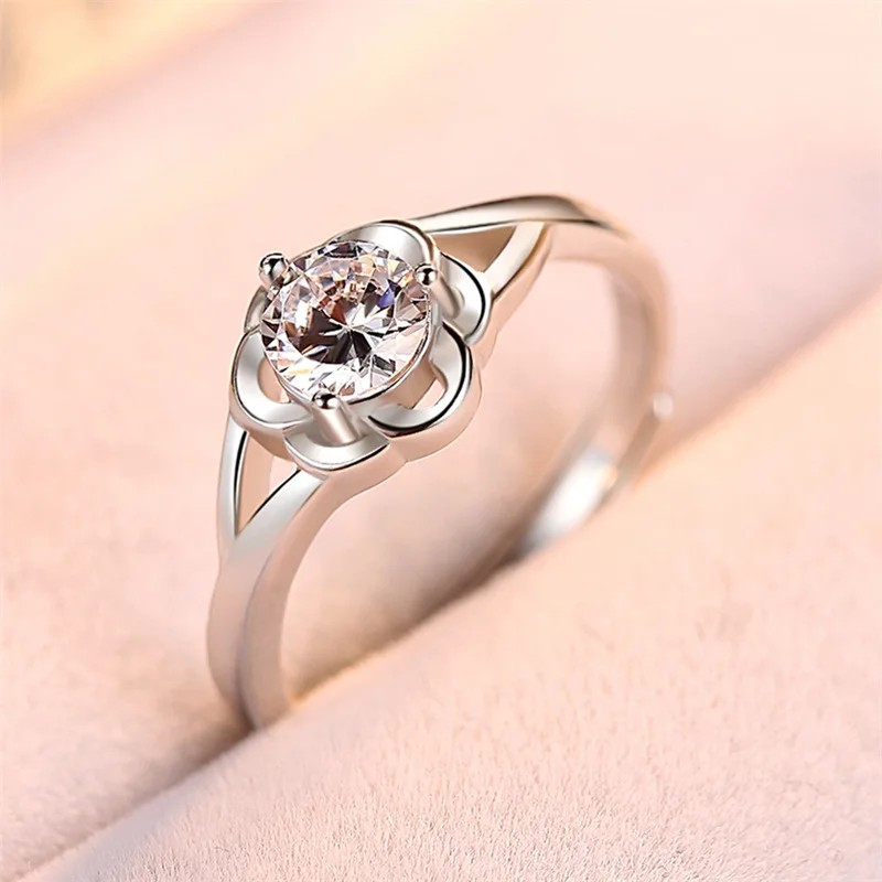 Новое поступление женские посеребренные кольца для девочек свадебные