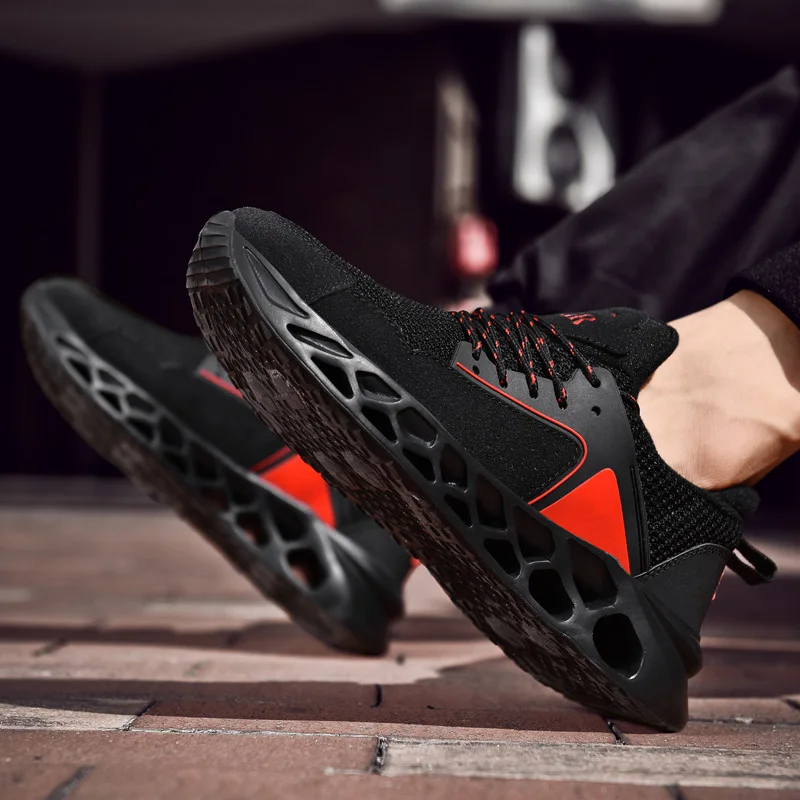 Новинка мужская спортивная обувь для бега Уличная на толстой подошве дышащая