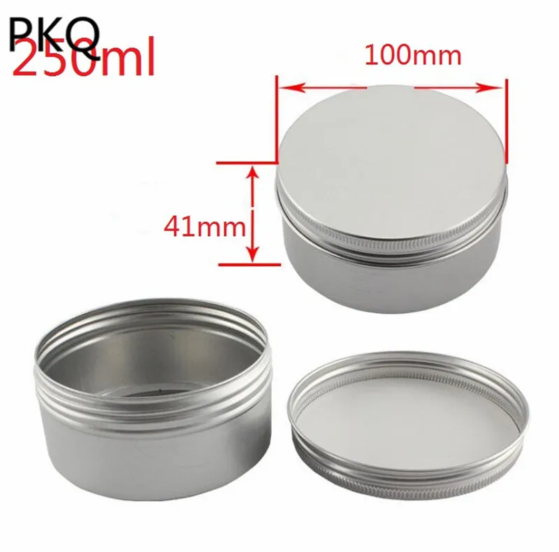 

60pcs Large Aluminum Jars Cream Hair Conditioner Tin Empty Cosmetic Containers Round Candle Cans 80ml/100ml/120ml/150ml/200ml