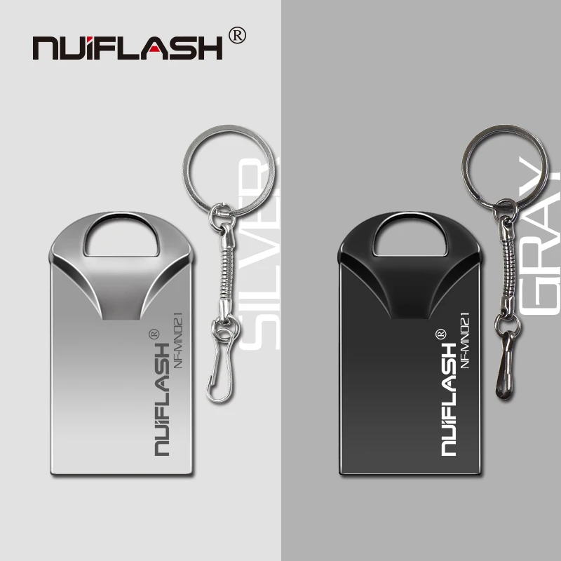 Металлический usb флеш-накопитель Nuiflash объемом 64 ГБ серебристый 2 0 4 8 16 32 u-диск 128