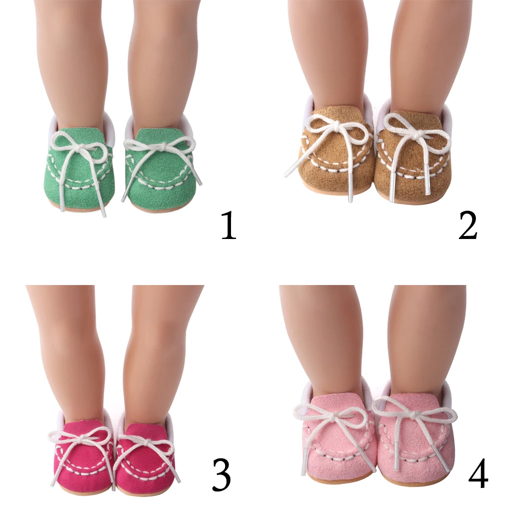 

Adorable 18inch Doll Lace Up Mini Shoes American Doll Casual Wear Accessores