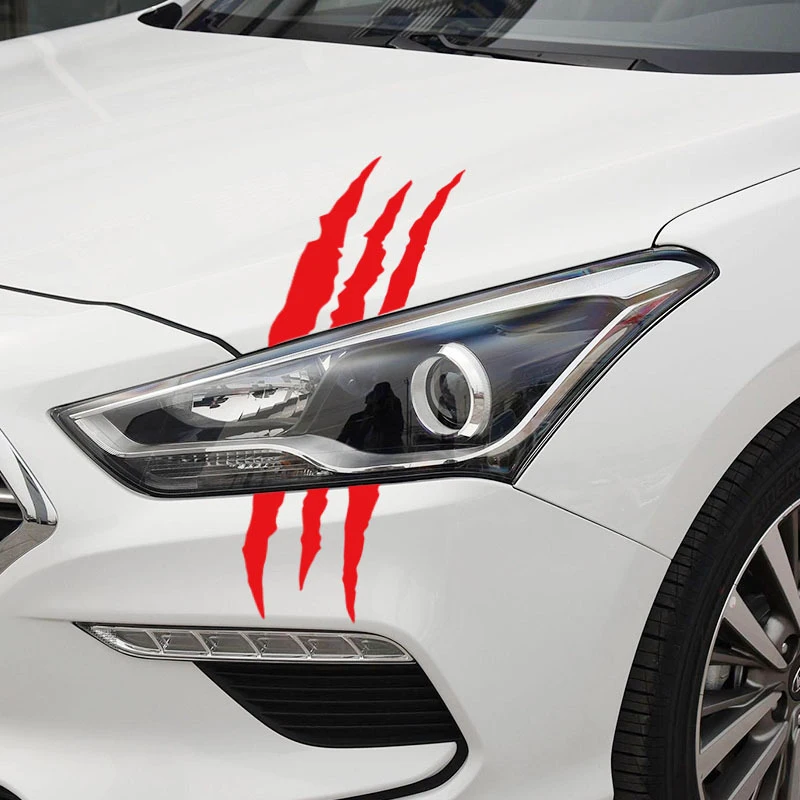 

Car Stickers Reflective Waterproof Simulation Scratch Headlight Eyebrow Stickers Personalized Decorative Body Scratch Coverage