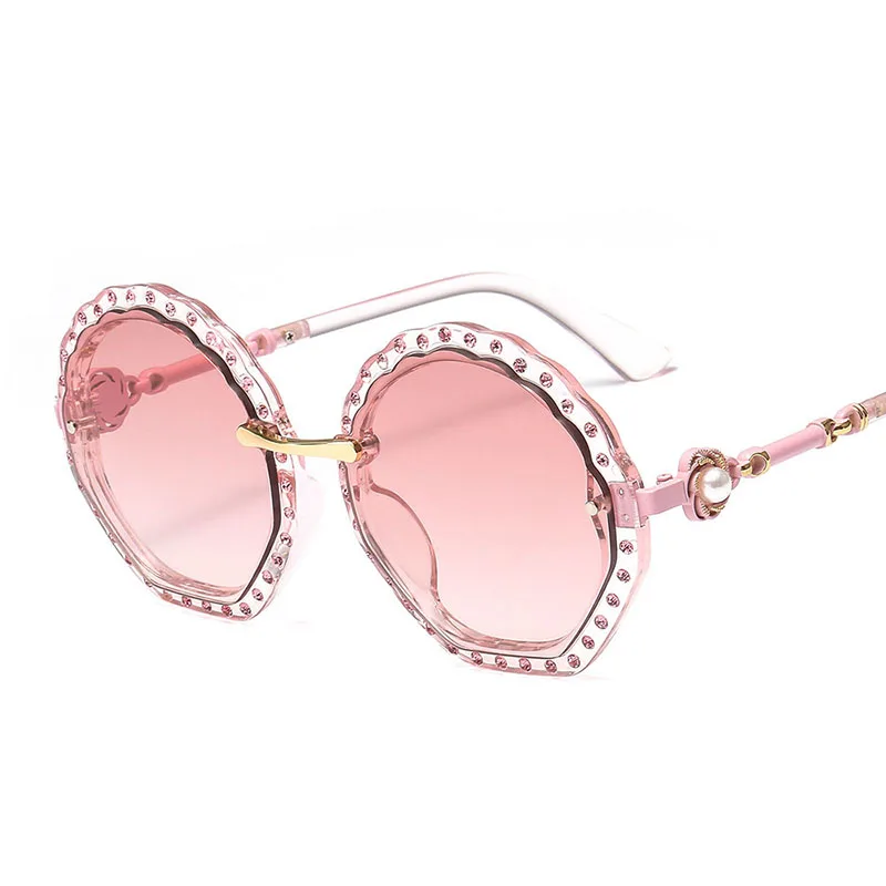 Солнцезащитные очки с цветочной инкрустацией без рамки копировальная пленка