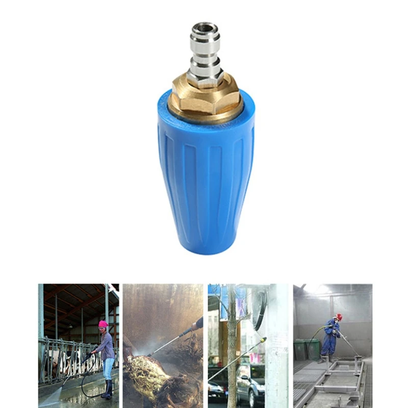 

3000 3600 4000 psi Pressure Washer Rotating Turbo Nozzle for Cleaning Industrial Equipment Garage X37F