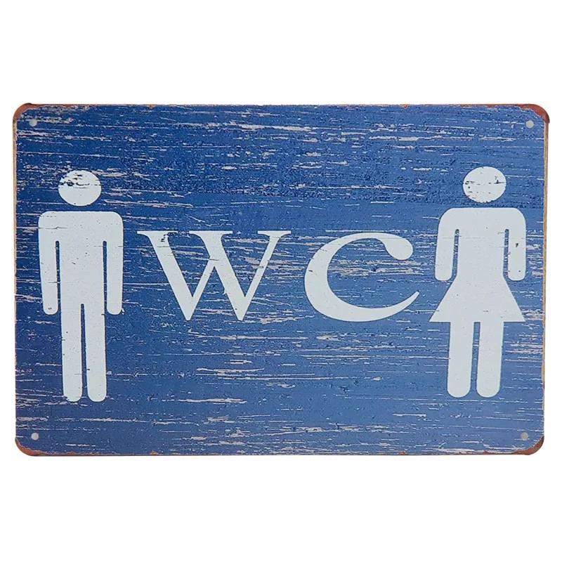 30X20cm бесплатная Wi Fi туалет без курительная панель винтажный металлический знак