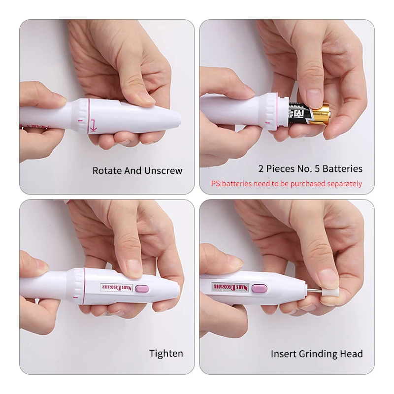 Мини-дрель для ногтей электрическая машина дизайна оборудование маникюра и