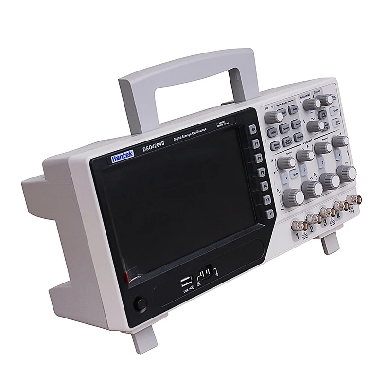 Hantek DSO4204B цифровой осциллограф Usb осциллографы 200 МГц 4 канала 1GSa/S Ociloscopio помощи при