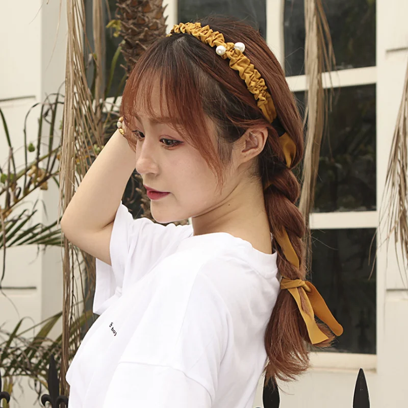 

Adjustable Hair Ribbons Elegant Rhinestone Women Silk Quality Headbands Princess Queen Halloween NightClub Hairwear Soft Wear