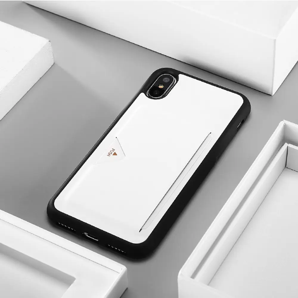 LAPOPNUT Business Case for Iphone 11 Pro Xs Max Xr X 7 8 Plus 6 6s 5 5s SE Leather Phone Back Cover Card Holder Coque Capinhas |