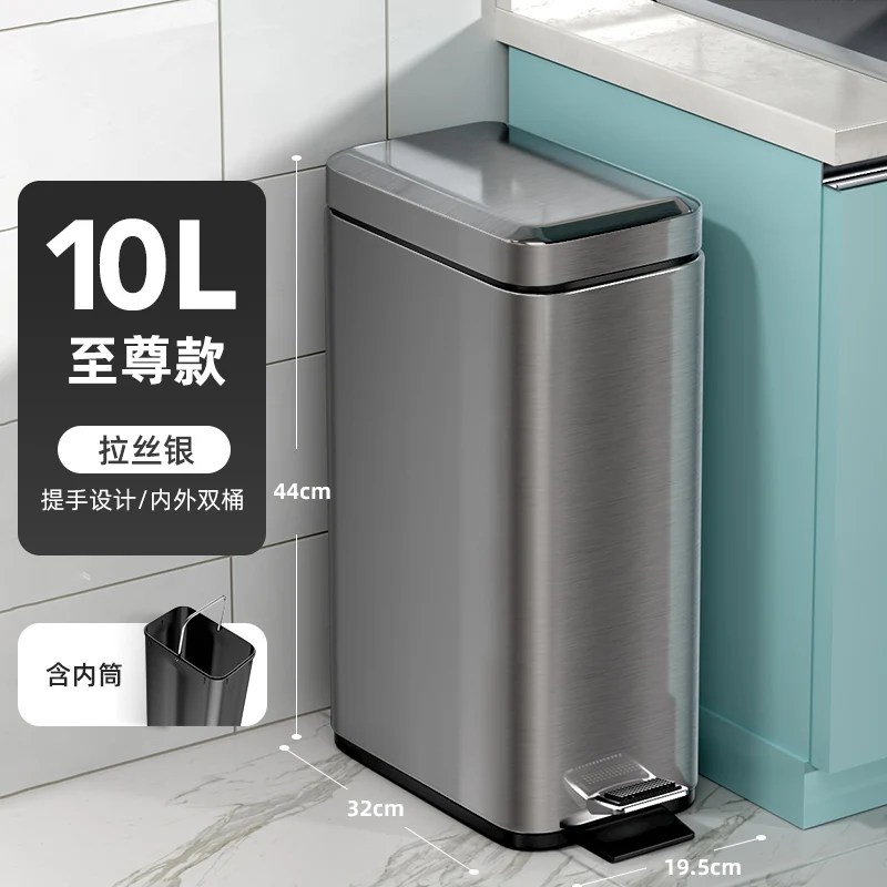 

Car Bathroom Trash Can Big Vacuum Toilet Bathroom Waste Basket Dining Car Room Poubelle Household Merchandises BY50LJ