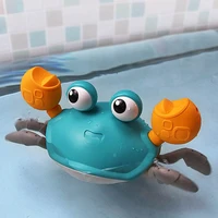 cute fun amphibious crab baby bathing bath toys bathing water swimming children dragging walking clockwork pull back toy gifts