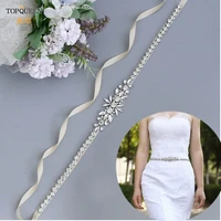 topqueen s166 womens rhinestone belt silver diamond bridal wedding dress sash thin bridesmaid party prom girdles accessories