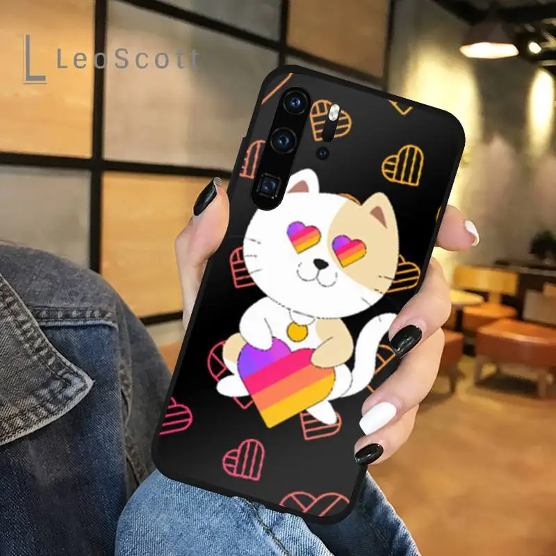 

fashion Likee cat bear love heart Phone Case For Huawei honor Mate P 9 10 20 30 40 Pro 10i 7 8 a x Lite nova 5t