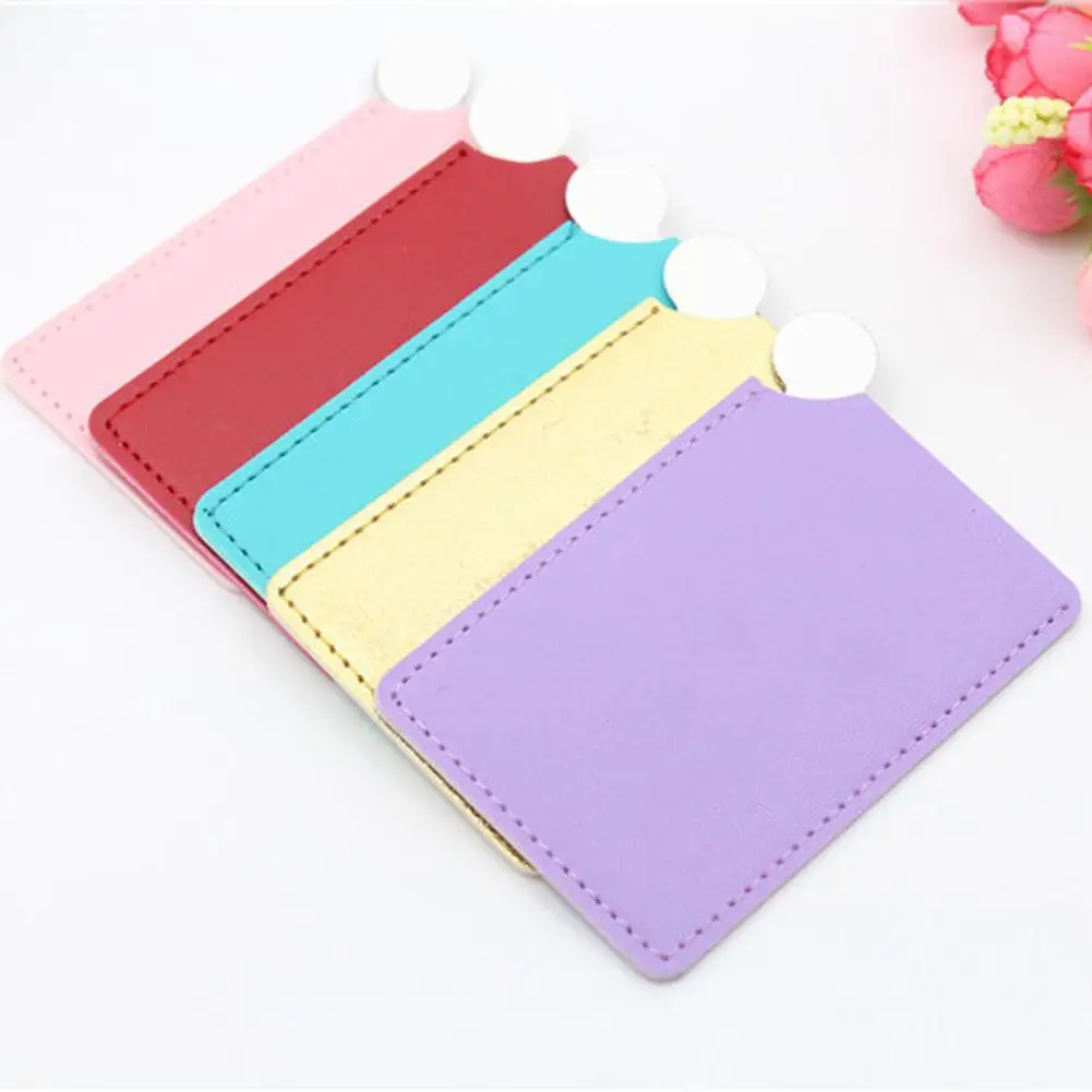 Небьющееся противоударное одноцветное косметическое зеркало для макияжа из