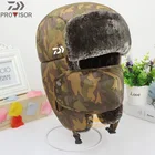Рыболовная Шапка DAIWA, Зимняя Мужская Уличная ветрозащитная утолщенная теплая шапка с ушками, велосипедная дышащая холодная шапка, Женская Теплая Лыжная шапка