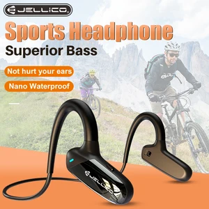 jellico hands free wireless sports running headphone air bone conduction hd stereo waterproof hands free earphones free global shipping