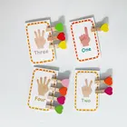 Материалы для малышей, Монтессори, математическая любовь, цифровой зажим, Монтессори, Ранние развивающие деревянные игрушки для детей, практичная жизнь, A1146F