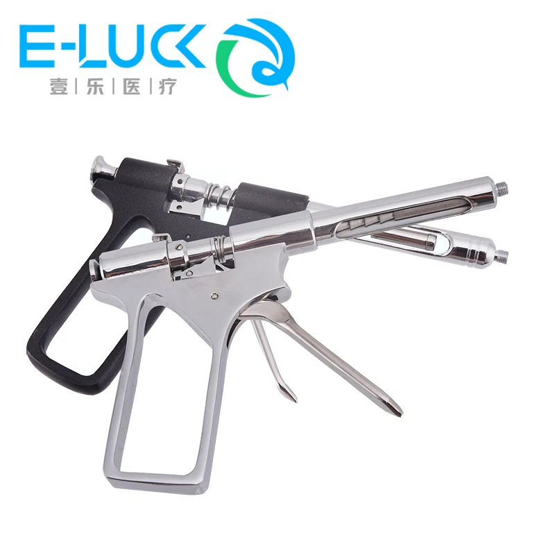 

1Pcs Dental Gun Syringe Stainless Steel Quantitative Press Type Syringe Dental Surgical Instruments Oral Care 1.8ml