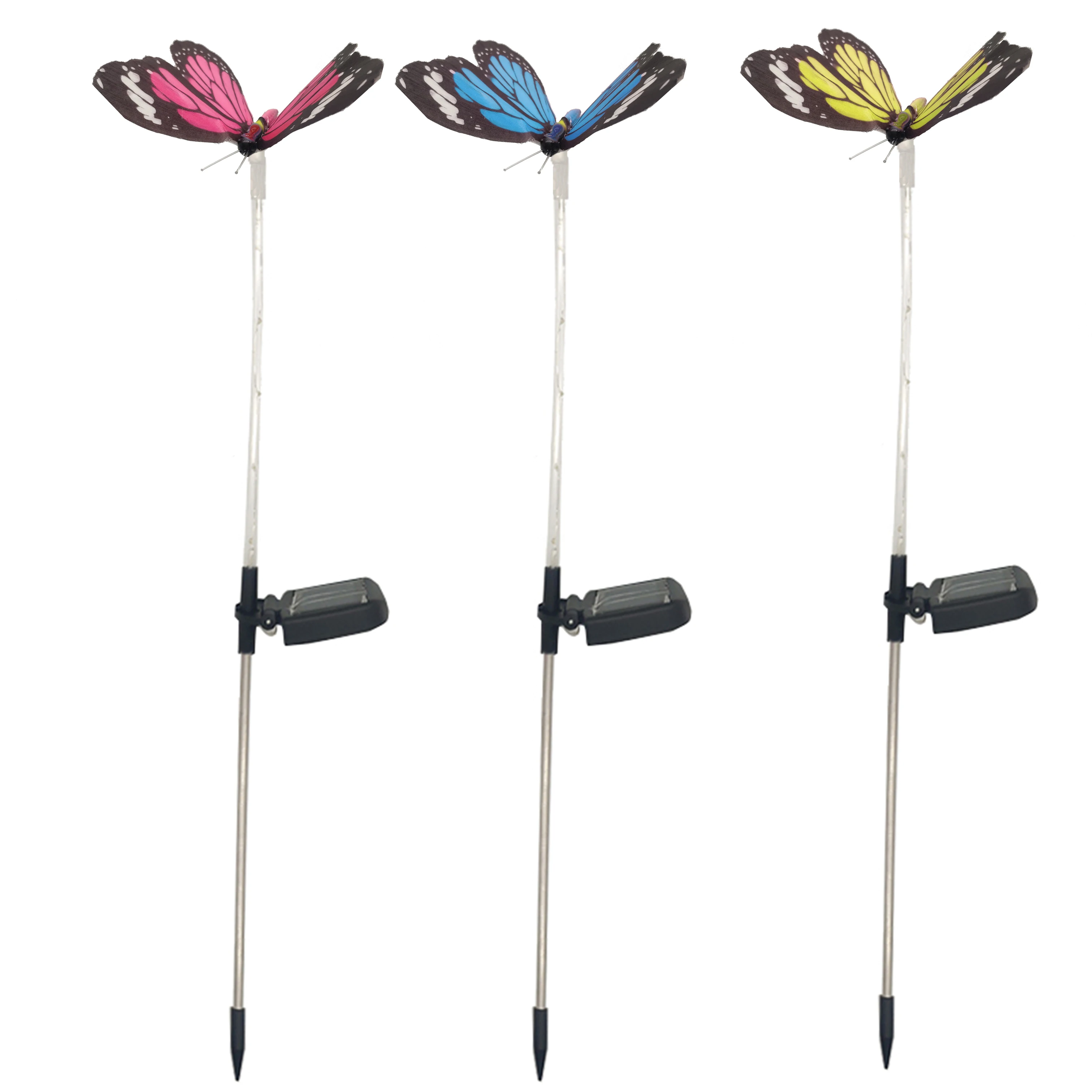 

3 Pack Butterfly Solar Led Light Outdoor Garden Decoration Outdoor Christmas Lights Fairy Lights Christmas Decorations 2021