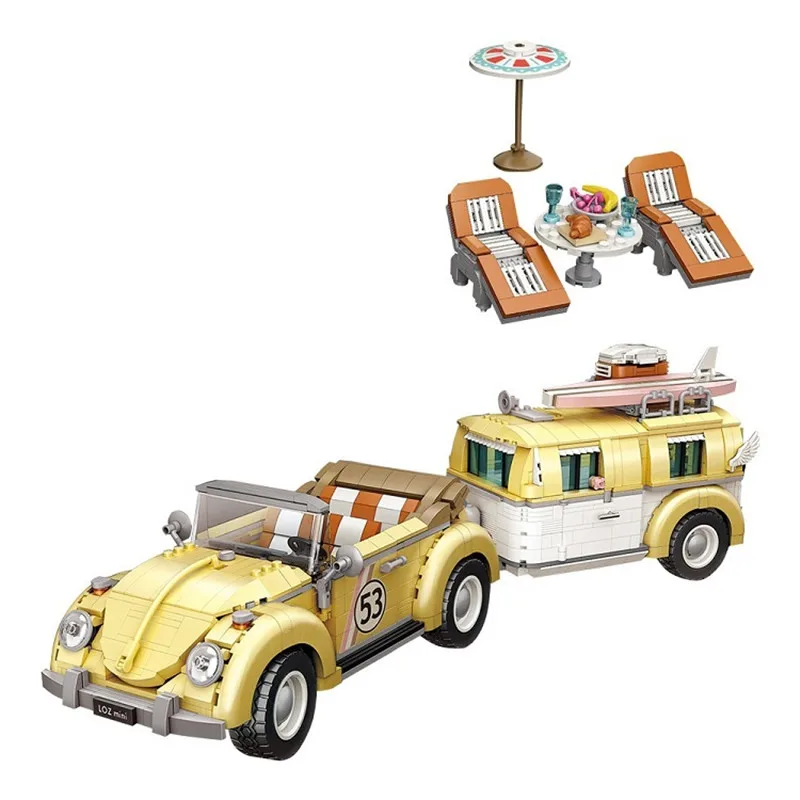 

2228pcs Mini Blocks Kids Building Toys Adult Puzzle Boys Girls Gift Wagon Car Model 1130 No Original Box