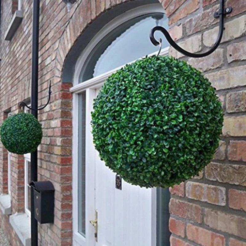 

New 12-40cm Artificial Grass Topiary Balls Out/Indoor Hanging Ball For Wedding Party Diy Hotel Home Yard Garden Decoration