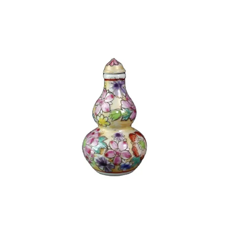 

Chinese old Wanhua colored porcelain gourd snuff bottle