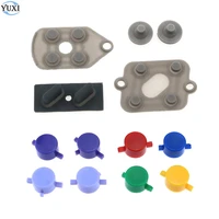yuxi for nintend snes replacement conduction conductive rubber button contact a b d pad plastic buttons a b x y for sfc