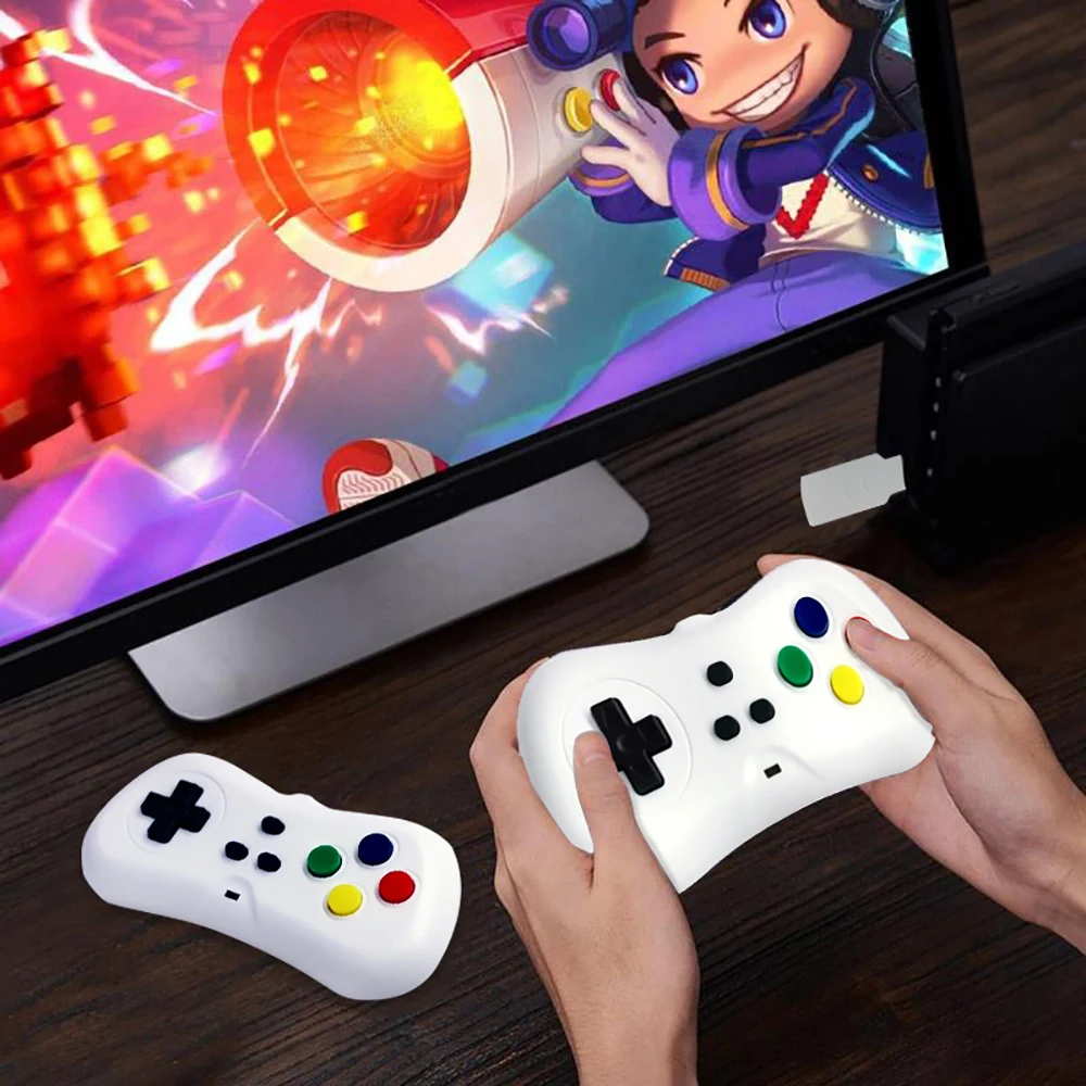Игровой контроллер для ТВ и видеоигр 2 4 ГГц портативная игровая консоль